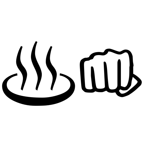 ♨👊 Emoji Domain black and white Symbola rendering